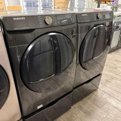 Samsung washer and dryer set electric with warranty