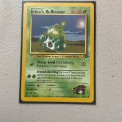 Erika’s Bulbasaur Pokemon Card