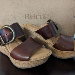 Slip-on Wedge Sandals