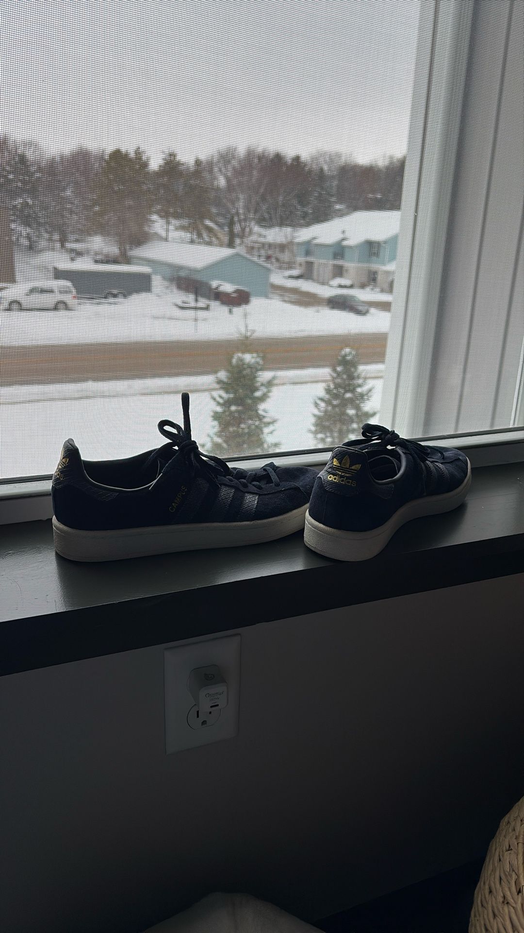 Blue Suede  Adidas Tennis Shoes 