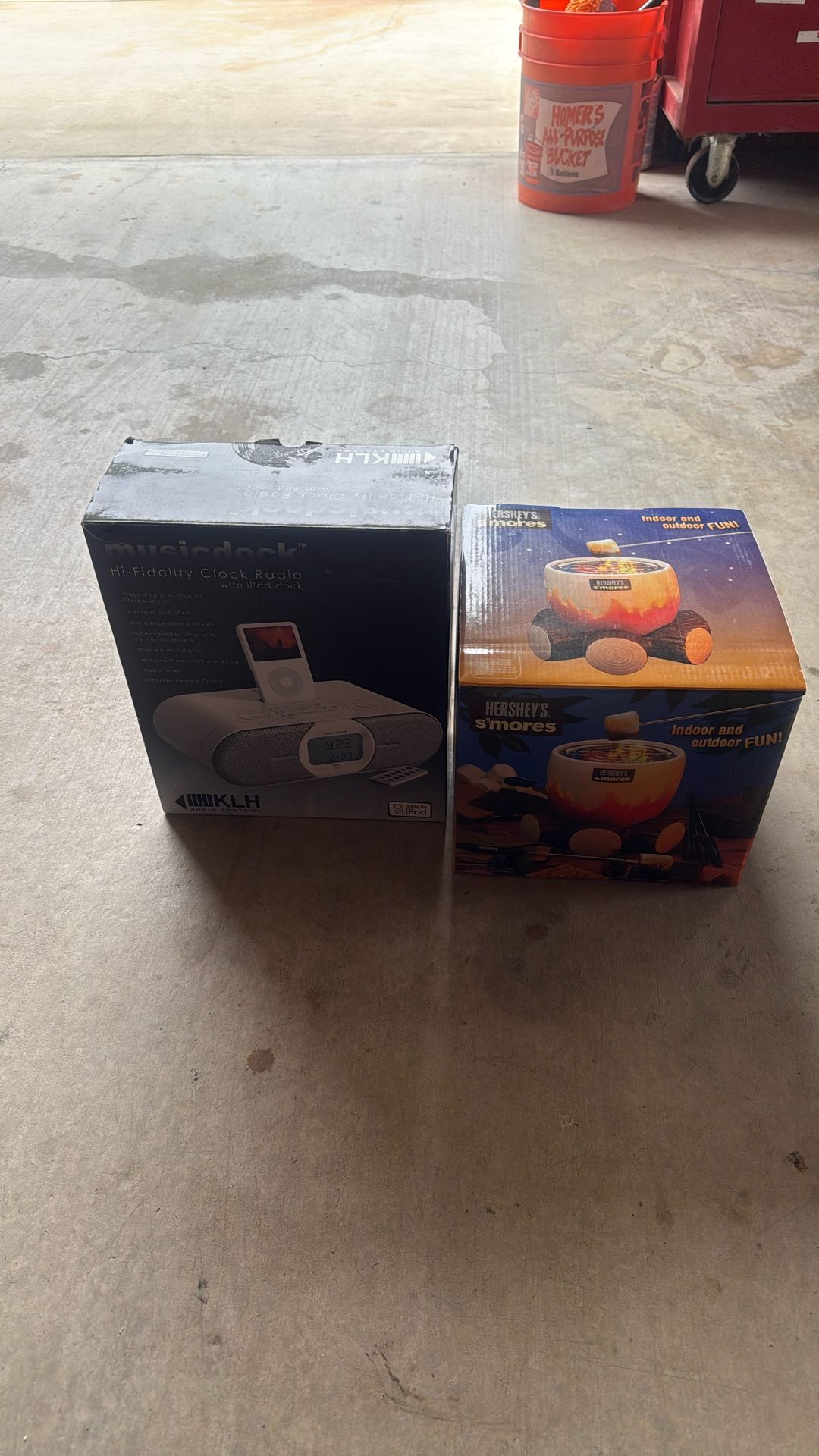 Music dock, and Hershey s’mores maker