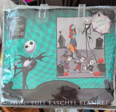 Jack And Sally Twin/Full Blanket