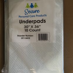 UnderPads 30X36”  100 X. $20