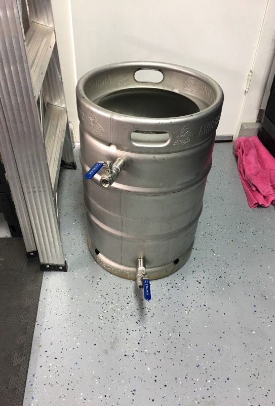 Homebrew keggle mash tun brew kettle pot w/ false bottom