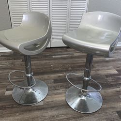 Grey/Silver Bar Stools