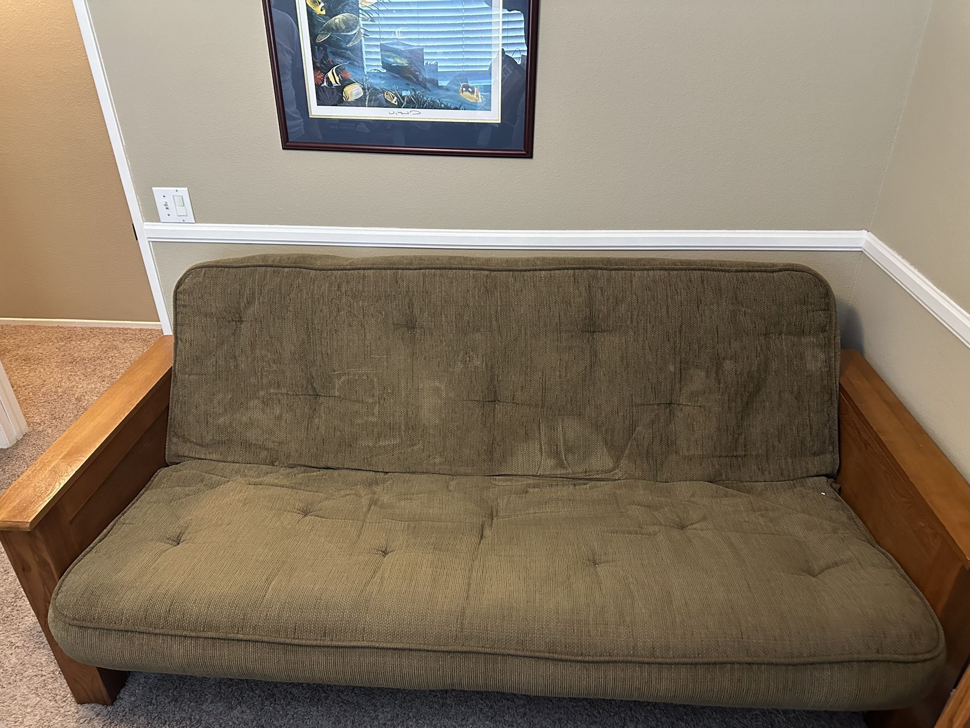 Oak Futon Sofa Bed