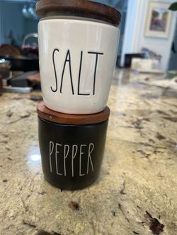Rae Dunn Salt and Pepper Canister Set