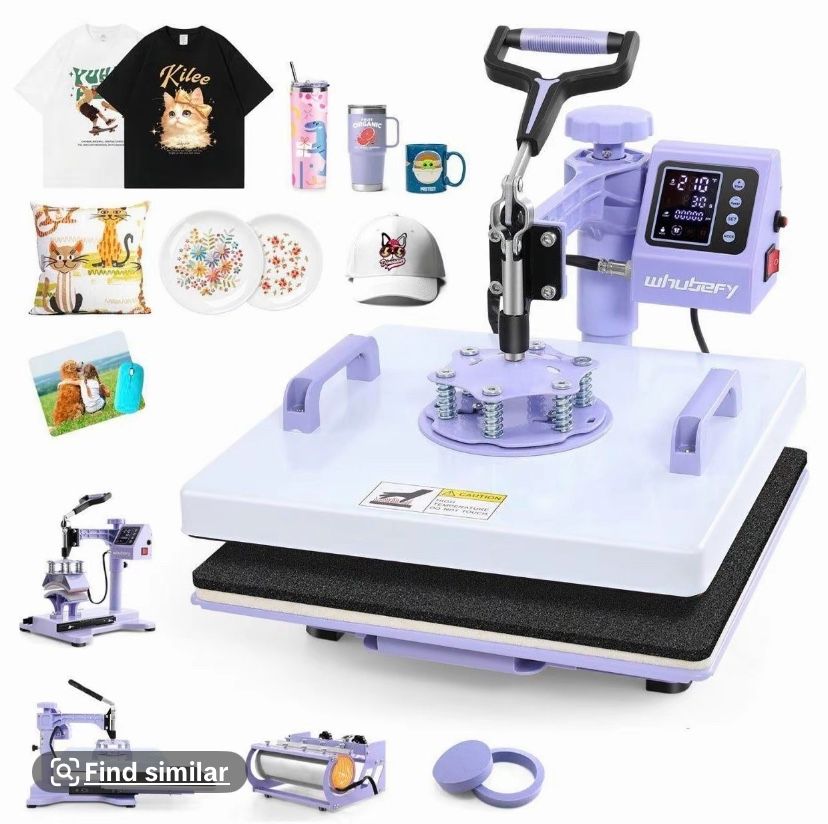 5 In 1 Professional Sublimation Heat Transfer Machine