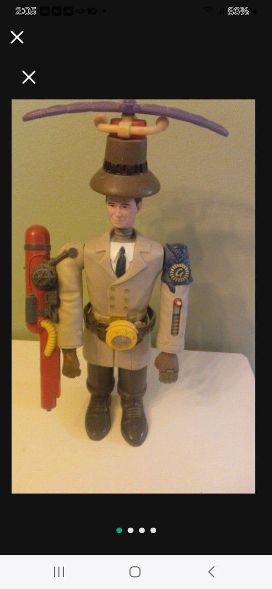 Vintage 1999 Original Inspector Gadget Action Figure McDonald's Happy Meal