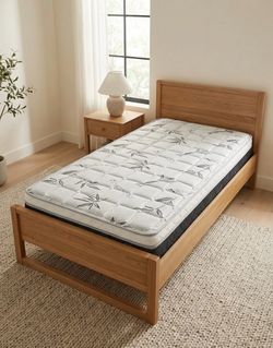 Twin size pillow top bamboo brand mattress new