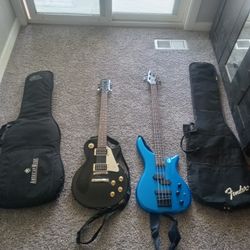 Bass, And Epiphone Guitar