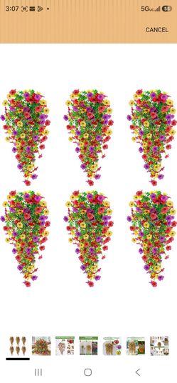 6-pack Artificial Flowers for Home and Garden
