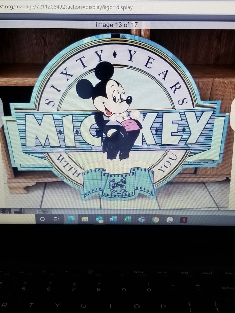 RARE Antique Micky Mouse Street Sign from Disneyworld