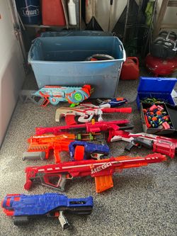 Nerf Gun Lot with Darts
