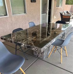 Marble dining table