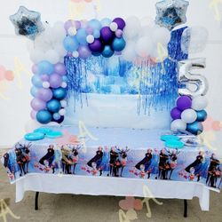 Frozen Balloons Garland Birthday 