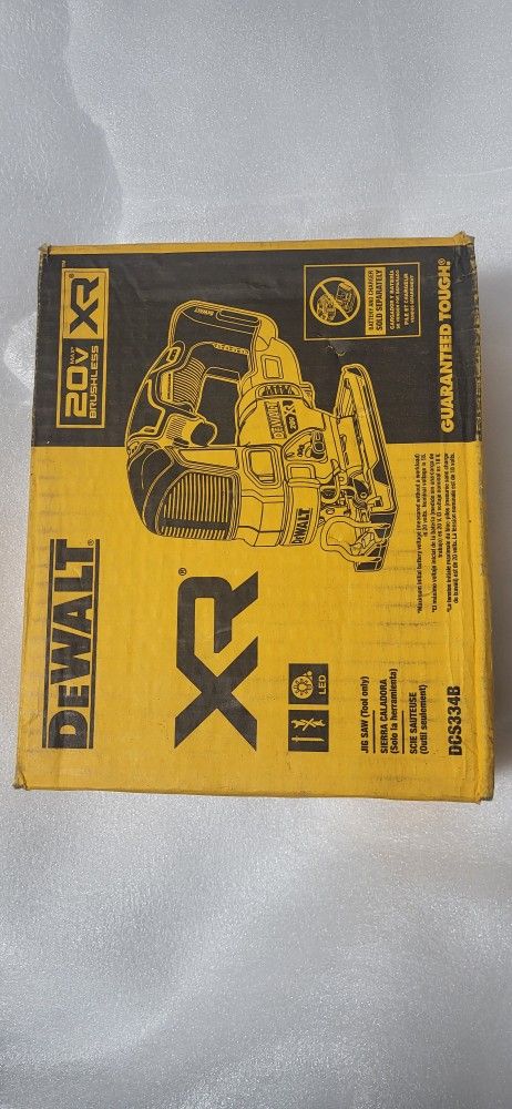 DEWALT XR 20V BRUSHLESS CORDLESS JIGSAW TOOL ONLY