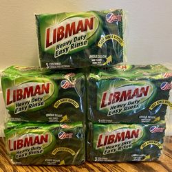 5 x Libman Heavy-Duty Easy-Rinse Cleaning Sponges (3 count) (15 Sponges Total)