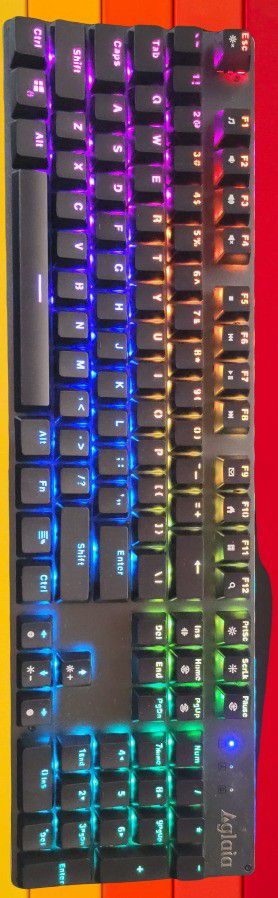 Light up led Gaming Computer mechanical Keyboard w/RGB Back Lighting backlit illuminated