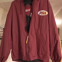 ASU Hooded Jacket Fleece Lined New  Waterproof  Medium 