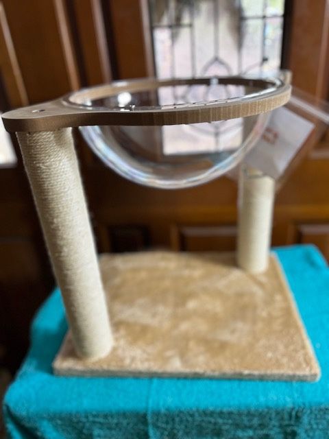 New, Delura Cat Tree, Cat Tower for Indoor Cats, with Sisal Column, with Space Capsule Cat Bed