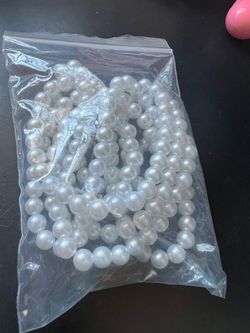 Long Pearl Necklace, Faux Long Pearl Necklaces for Women, Vintage Elegant Long Pearls, Pearl Necklace