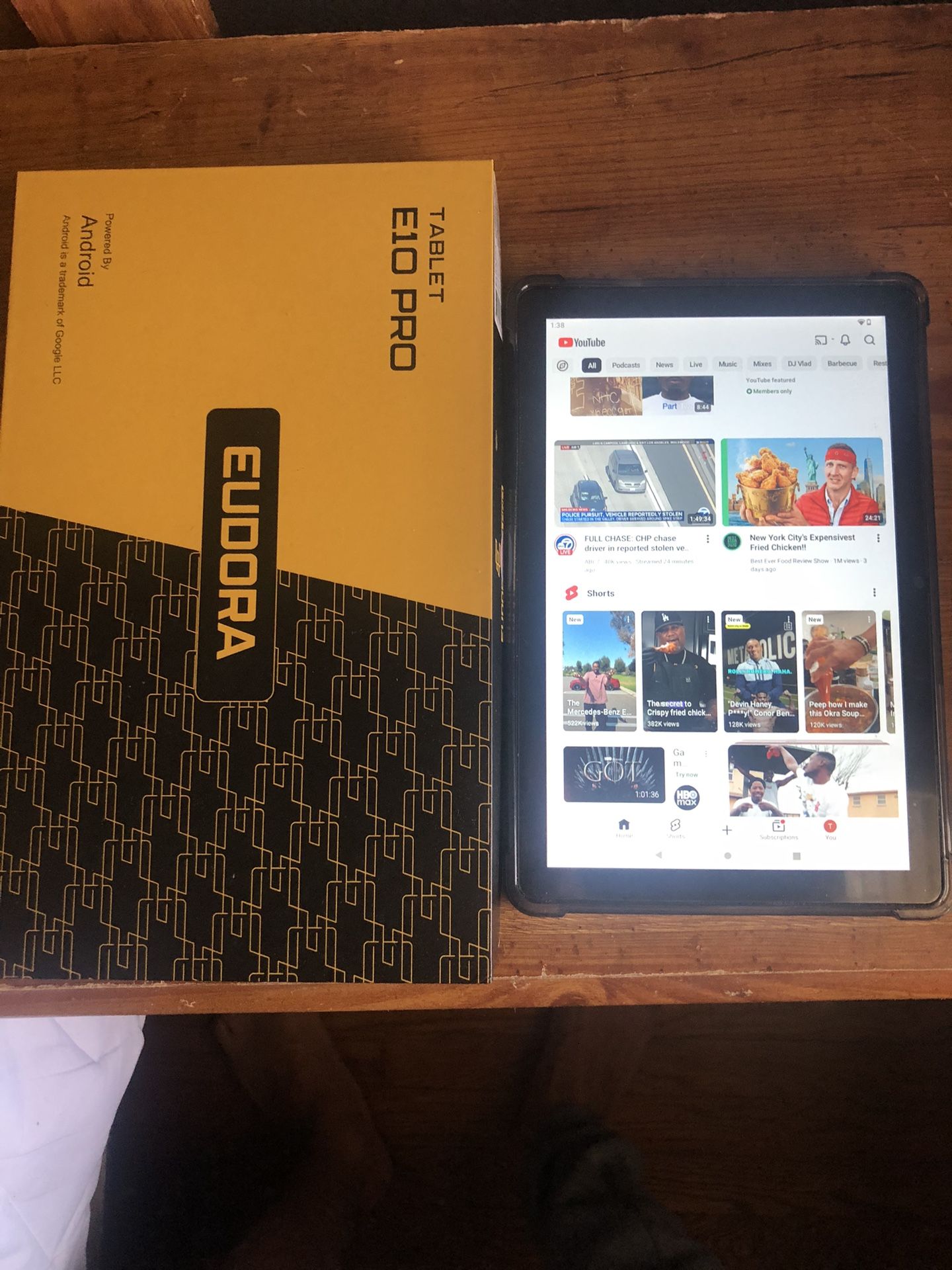 Eudora Tablet E10 Pro Screen Size 10.1”