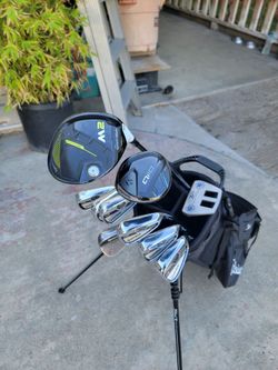 Taylormade M2 & CB Forged Tour Perferred Golf Club Set Regular Flex Right Handed W/Titleist Players 4 Stand Bag *NICE