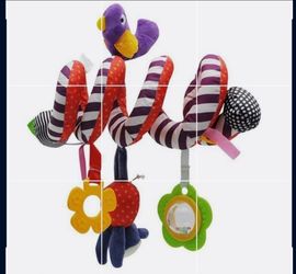 CLEAN Mamas and Papas spiral crib, stroller or car seat activity sensory soft toy rattle $10 FIRM