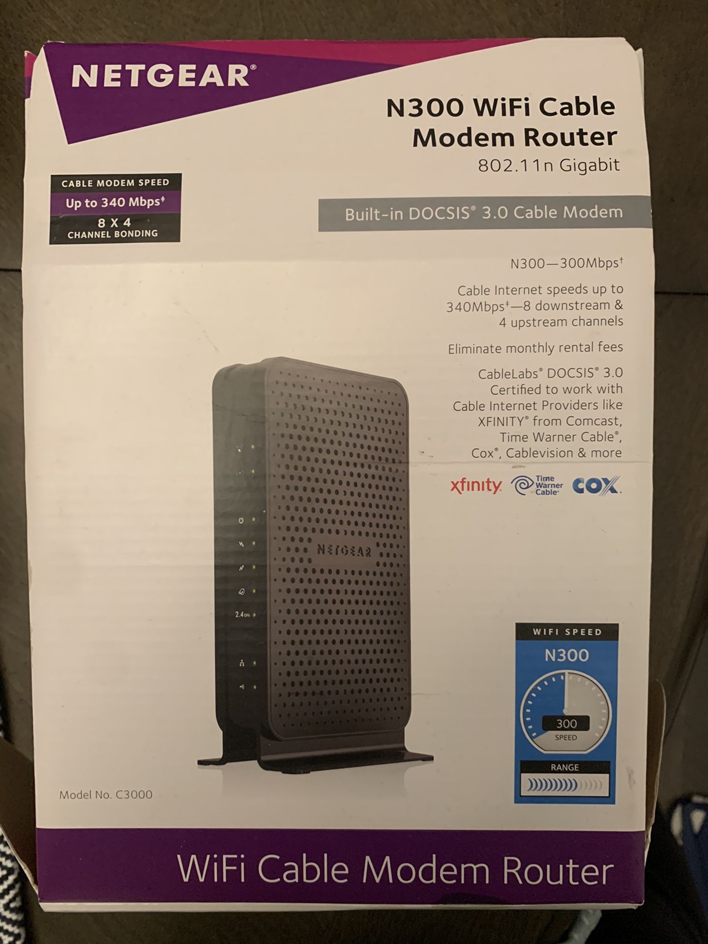 N300 WiFi Cable Modem Router