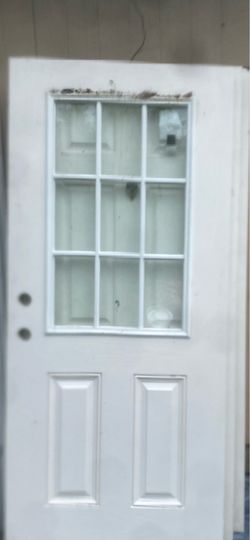 Wood entrance/exit door