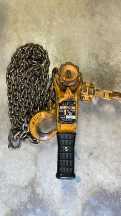 1-1/2 Tons Harrington Chaine Come Along  USA Used 225 Dollars Hablo Español 