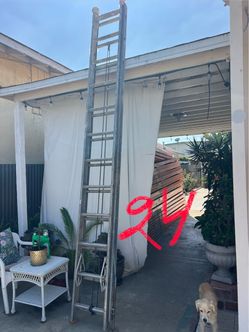 Escalera de 24 pies de aluminio muy barata