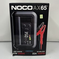 NOCO Boost Air AX65: 2000A Jump Starter with Air Compressor Tire Inflator