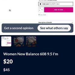 608 Women New Balance 9.5