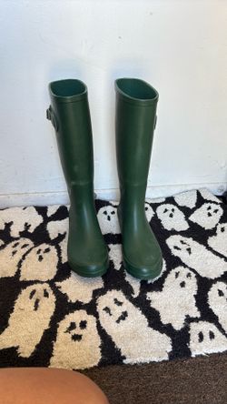 Green Rain boots