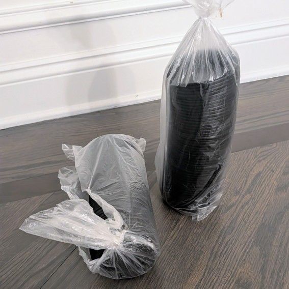 Disposable Hot Cup Lids, Black