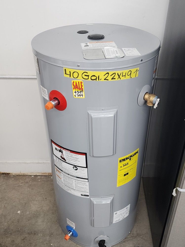 New Water Heater Electric Ao Smith 40 Gallons with Warranty