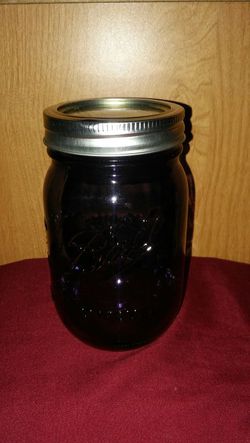 Purple Ball mason jars