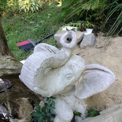 Outdoor Elephant Pond Fountain