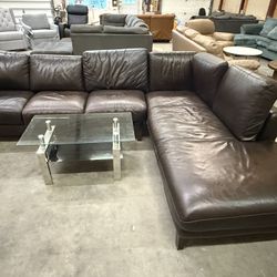 *Free Delivery* Leather Sectional Couch High End