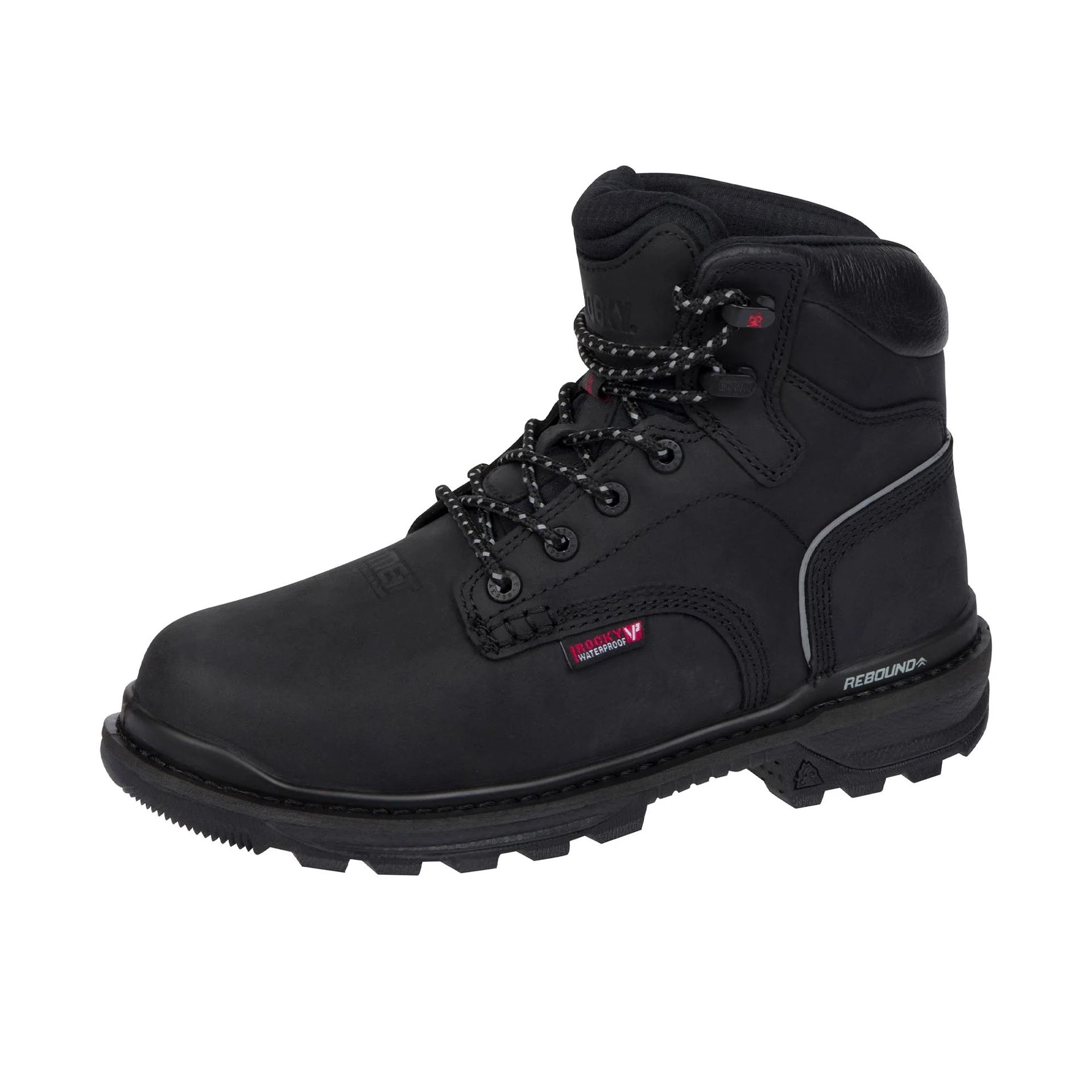 Rocky Rams Horn Composite Toe WP RKK0393 Mens Black Wide Work & Safety Boots 9 W
