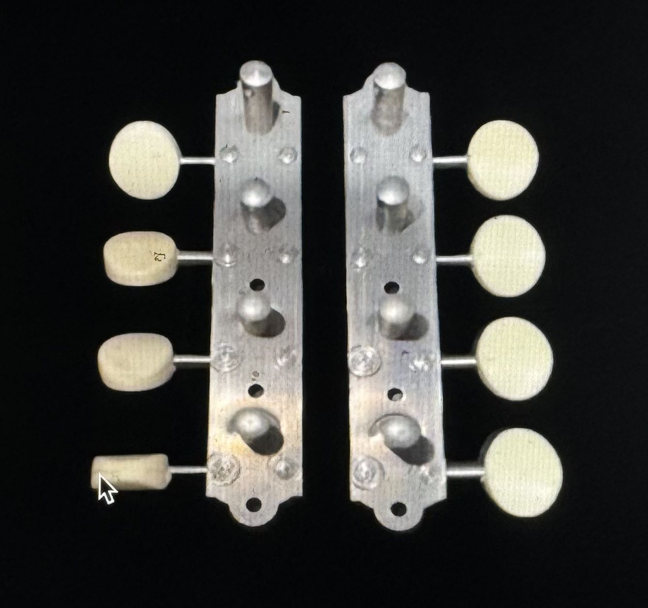 The Harmony Company 1 Set Harmony Mandolin Machine Heads with Original Box
