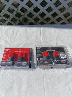 Milwaukee M12 12-Volt 3.0Ah Red Lithium XC Extended Capacity Battery 2-Pack.