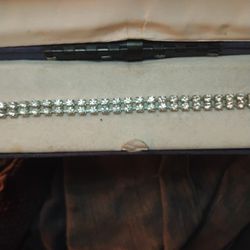 Silver Diamond Tennis Bracelet 
