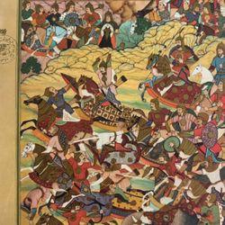 JAMI’ AL-TAVARIKH Original 1950’s Vintage Fine Art Print Antique Persia Persian Collectible Poster Italy Printed Ephemera HILLCREST