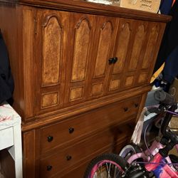 Antique Wood Dresser Pieces 