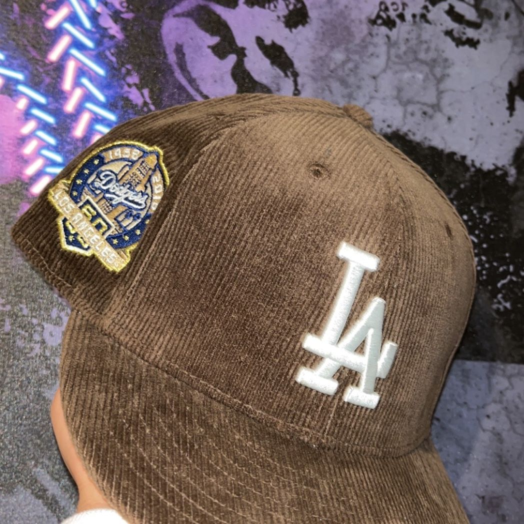 Black Corduroy Los Angeles Dodgers Orange Bottom 60th Anniversary