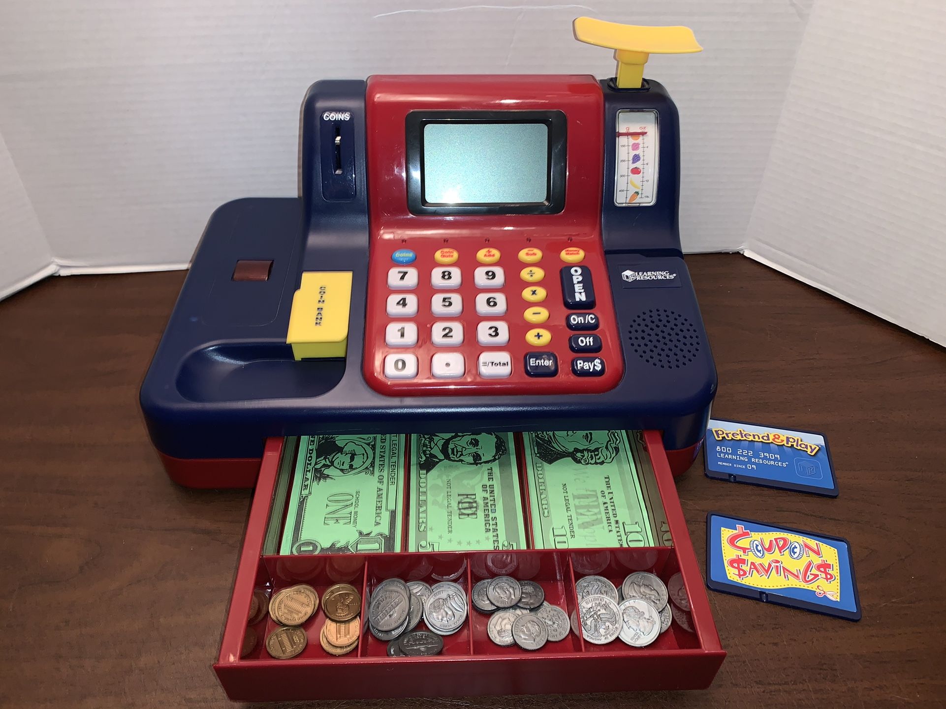 Learning Resources Pretend & Play® Teaching Cash Register Kids Girls Boys Educational School Toy
