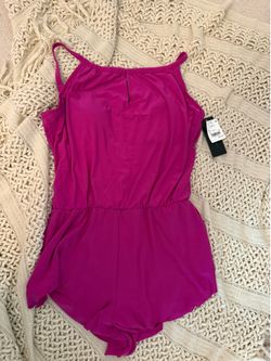 Pink Swim Romper Brand New With Tags Size Medium